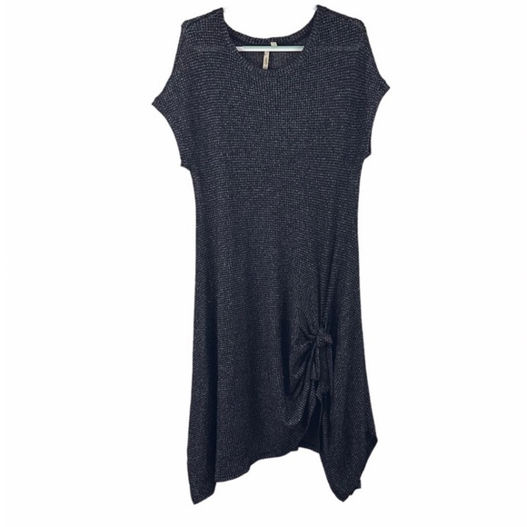 Comfy USA Dresses & Skirts - Comfy USA Stretch Knit Asymmetrical Midi Dress Lagenlook